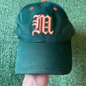 Vintage 90s Captivating HeadGear NCAA Miami Hurricane SnapBack Hat